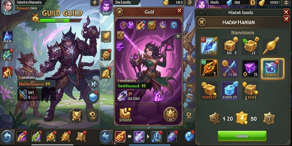 Screenshot menampilkan antarmuka permainan yang menarik.