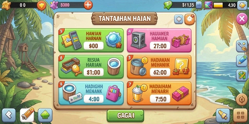 Tampilan antarmuka utama JIN69 yang menarik.
