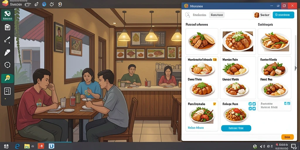 Tampilan antarmuka yang intuitif dan menarik.