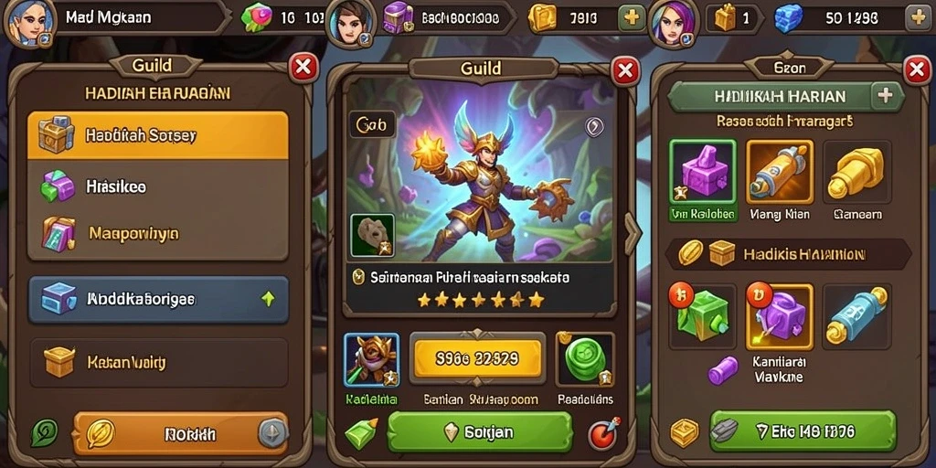 Screenshot menunjukkan tampilan antarmuka pengguna yang menarik.