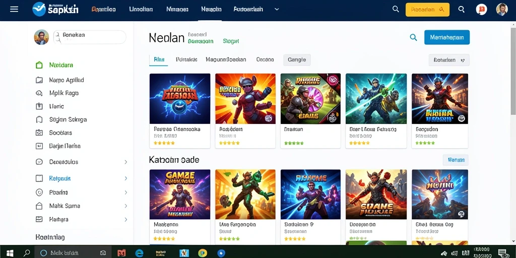 Tampilan antarmuka aplikasi yang modern dan menarik.